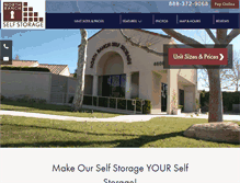 Tablet Screenshot of northranchselfstorage.com